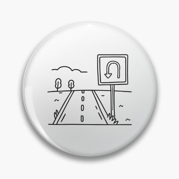 Item preview, U Turn Sign Just Off Roadside designed and sold by rasagamastore.