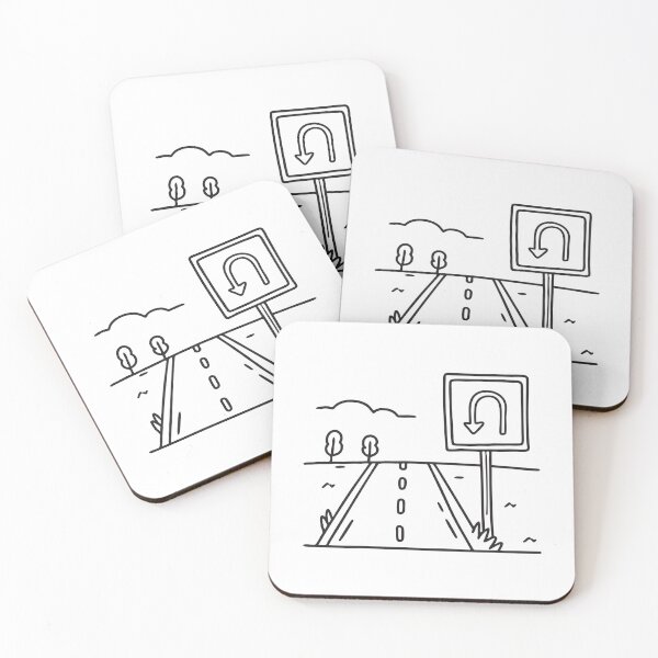 Item preview, U Turn Sign Just Off Roadside designed and sold by rasagamastore.