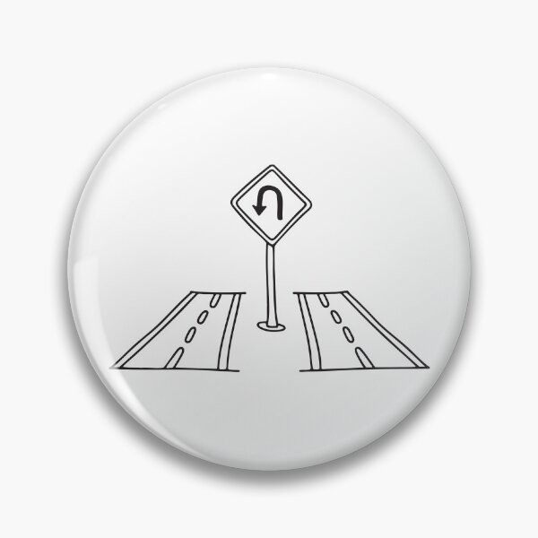 Item preview, U Turn Sign on Road Median designed and sold by rasagamastore.