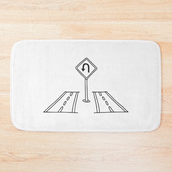 Item preview, U Turn Sign on Road Median designed and sold by rasagamastore.