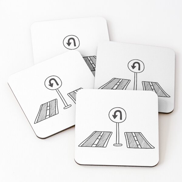 Item preview, U Turn Sign at Divided Road Median designed and sold by rasagamastore.