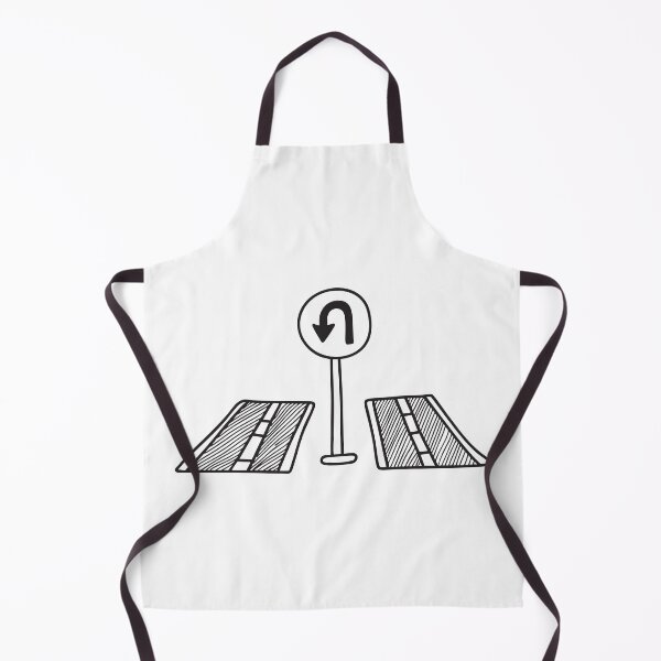 Item preview, U Turn Sign at Divided Road Median designed and sold by rasagamastore.