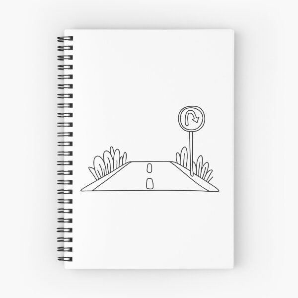 Item preview, U Turn Sign Between Traffic Lanes designed and sold by rasagamastore.