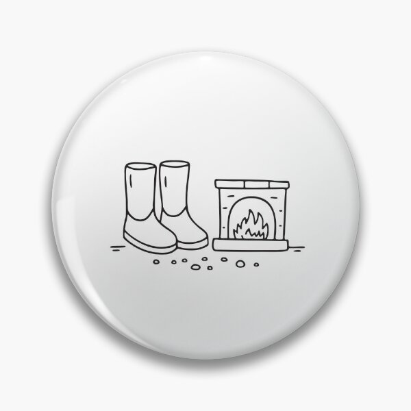 Item preview, Ugg Boots Beside Ash Covered Hearth designed and sold by rasagamastore.
