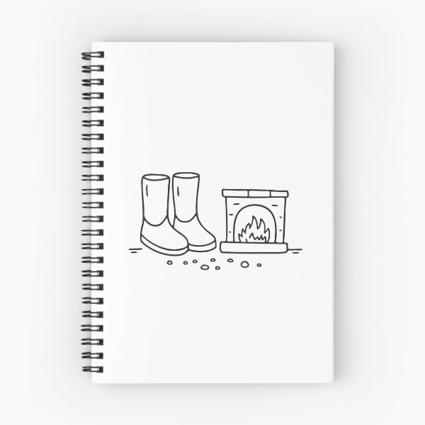 Item preview, Ugg Boots Beside Ash Covered Hearth designed and sold by rasagamastore.