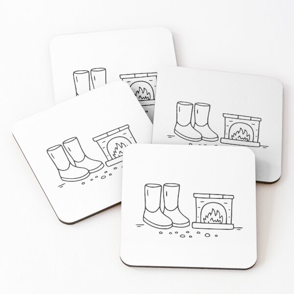 Item preview, Ugg Boots Beside Ash Covered Hearth designed and sold by rasagamastore.