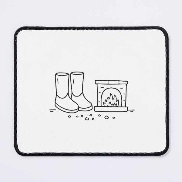 Item preview, Ugg Boots Beside Ash Covered Hearth designed and sold by rasagamastore.