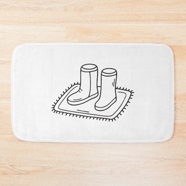 Item preview, Ugg Boots on Welcome Door Mat designed and sold by rasagamastore.
