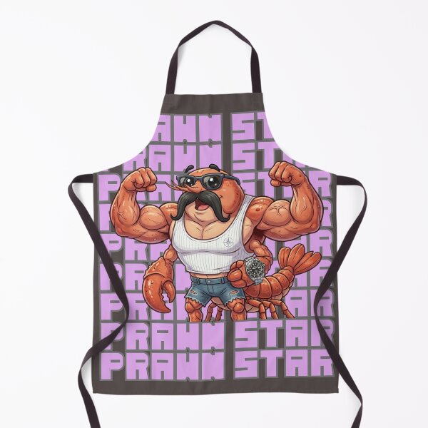 Item preview, Prawn Star – Funny Muscular Shrimp Pun Design designed and sold by Bluebird Crafted Tee.