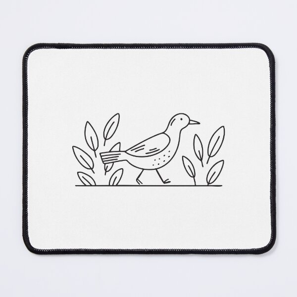 Item preview, Bird Stepping Among Forest Leaves designed and sold by rasagamastore.