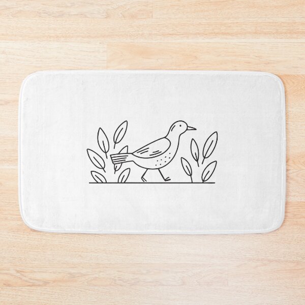 Item preview, Bird Stepping Among Forest Leaves designed and sold by rasagamastore.