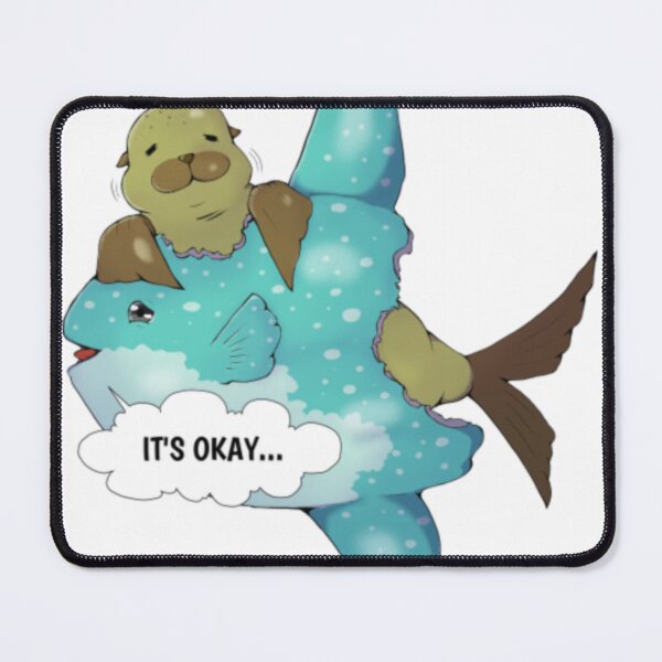 Item preview, Sad Mola Mola Ocean Sunfish Cute Marine Life designed and sold by Aniverlia.