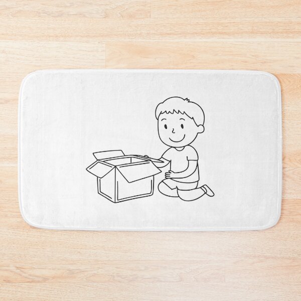 Item preview, Child Unboxing Toy Box on Floor designed and sold by rasagamastore.
