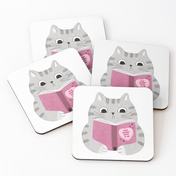 Item preview, Cat Reading - Read Banned Books to Me designed and sold by AmyAndCasey.