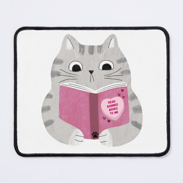 Item preview, Cat Reading - Read Banned Books to Me designed and sold by AmyAndCasey.