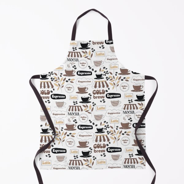 Item preview, Cafe Menu: Whimsical Coffee Shop Doodle Pattern designed and sold by LiveLearnCreate.