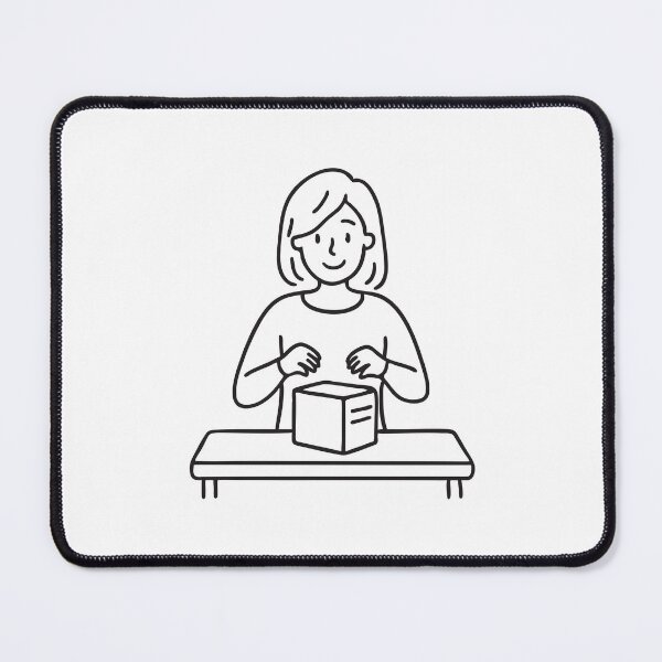 Item preview, Person Unboxing Package on Wooden Table designed and sold by rasagamastore.