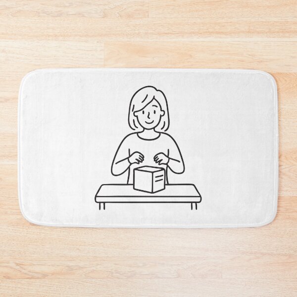 Item preview, Person Unboxing Package on Wooden Table designed and sold by rasagamastore.