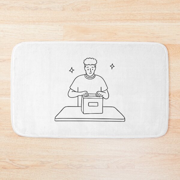Item preview, Person Opening Parcel on Table designed and sold by rasagamastore.
