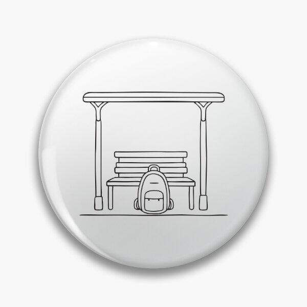 Item preview, Backpack Under Bus Stop Bench designed and sold by rasagamastore.