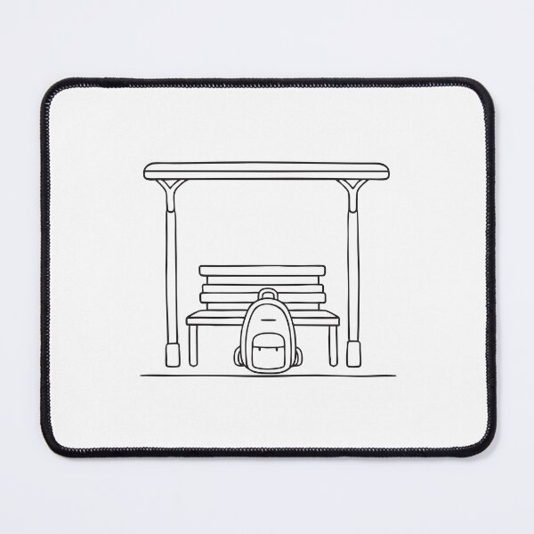 Item preview, Backpack Under Bus Stop Bench designed and sold by rasagamastore.
