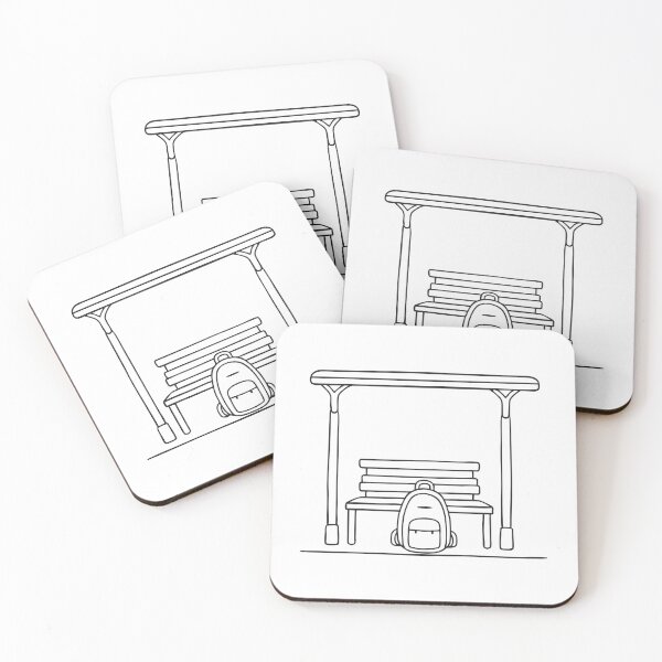 Item preview, Backpack Under Bus Stop Bench designed and sold by rasagamastore.