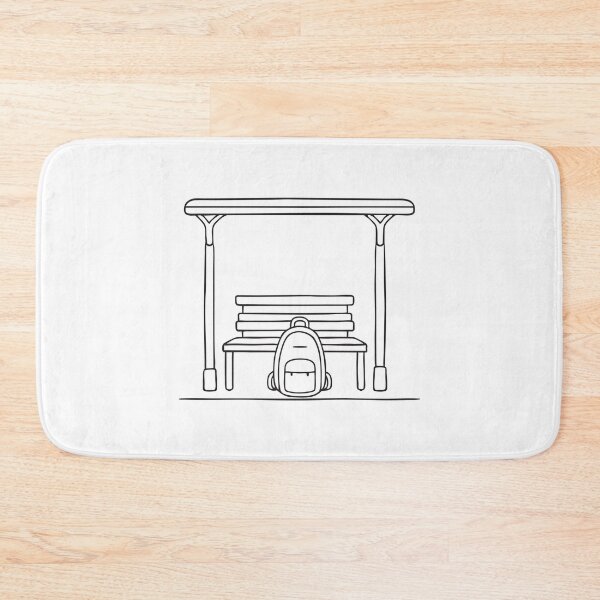 Item preview, Backpack Under Bus Stop Bench designed and sold by rasagamastore.