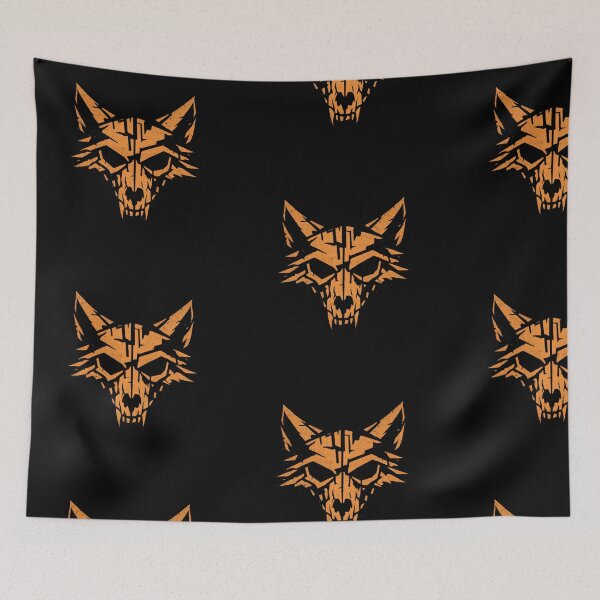 Item preview, Geometric Wolf Skull Tribal Mask - Streetwear Graphic Shirt designed and sold by JonelCrafts.