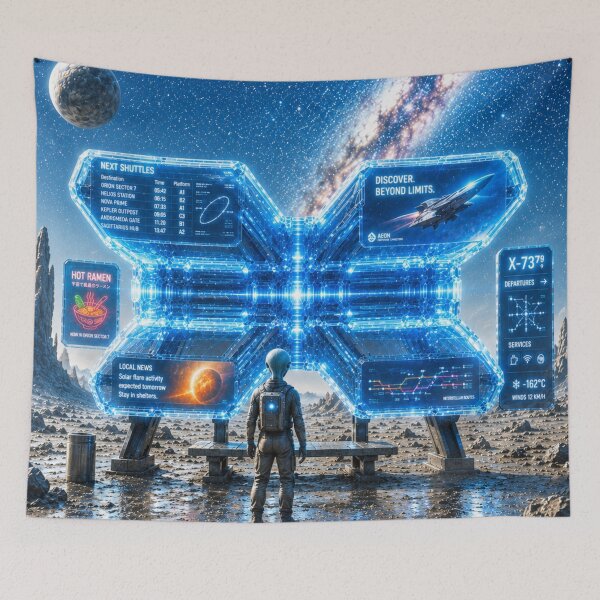 Item preview, The Last Cosmic Bus Stop designed and sold by LAPUTIK.