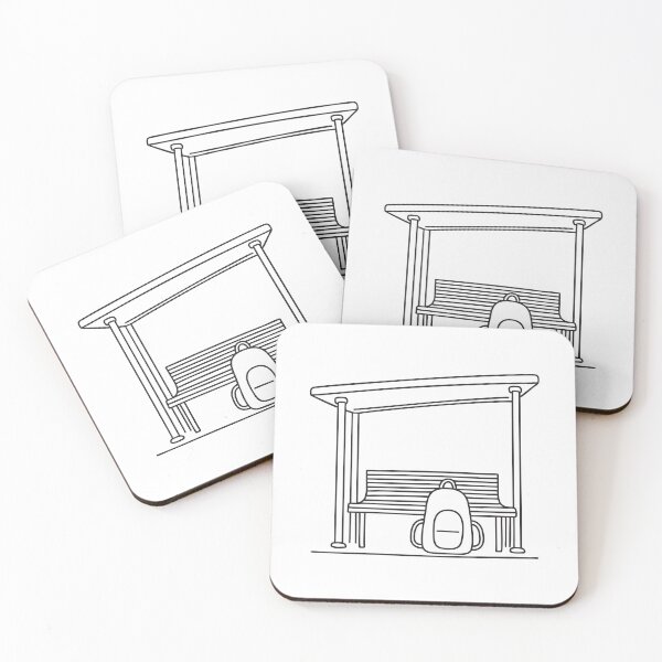 Item preview, Backpack Beneath Bus Shelter Bench designed and sold by rasagamastore.