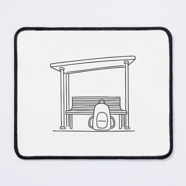 Item preview, Backpack Beneath Bus Shelter Bench designed and sold by rasagamastore.