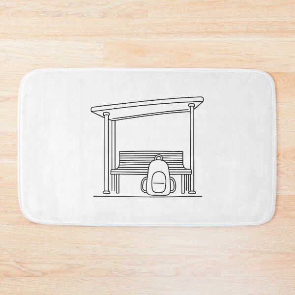 Item preview, Backpack Beneath Bus Shelter Bench designed and sold by rasagamastore.