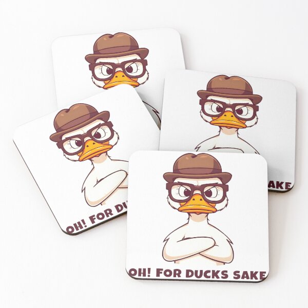 Item preview, Oh For Ducks Sake Funny Duck Pun Shirt, Angry Nerd Duck Cartoon, Sarcastic Animal Humor Graphic, Cute Waterfowl Meme Design designed and sold by PrintelloTH.