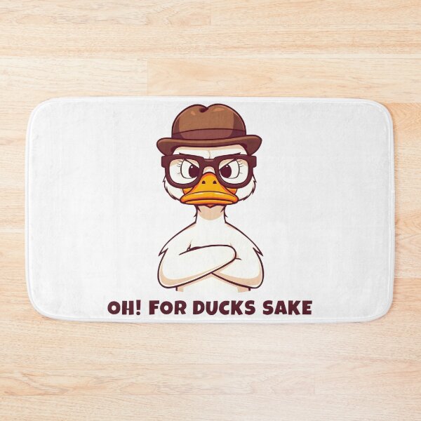 Item preview, Oh For Ducks Sake Funny Duck Pun Shirt, Angry Nerd Duck Cartoon, Sarcastic Animal Humor Graphic, Cute Waterfowl Meme Design designed and sold by PrintelloTH.