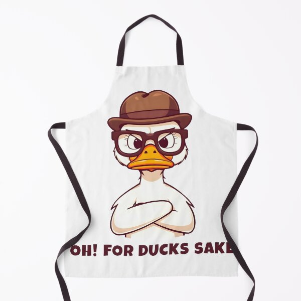 Item preview, Oh For Ducks Sake Funny Duck Pun Shirt, Angry Nerd Duck Cartoon, Sarcastic Animal Humor Graphic, Cute Waterfowl Meme Design designed and sold by PrintelloTH.