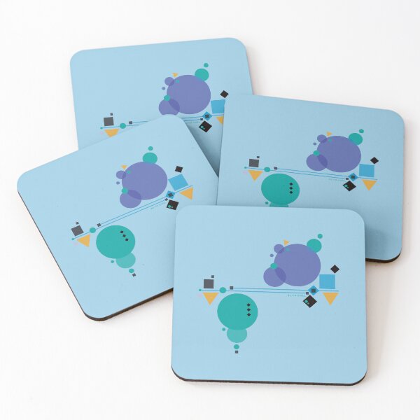 Item preview, Friendly blue shapes designed and sold by LILY*.