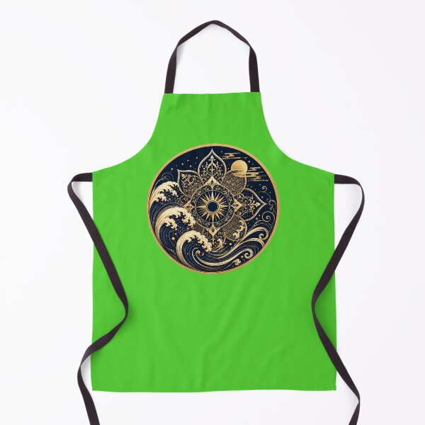 Item preview, Golden Tide Crest – Japanese Wave Sun Emblem designed and sold by sunbowjp stadio.