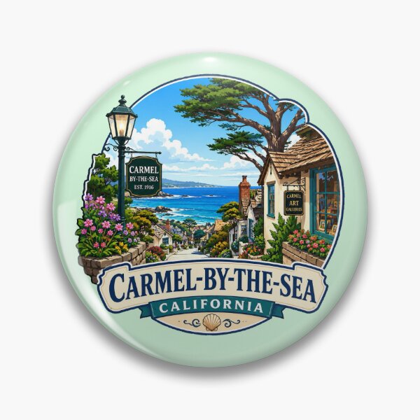 Artikelvorschau, Carmel-by-the-Sea, Kalifornien - Ocean View Village entworfen und verkauft von Myra365Art.