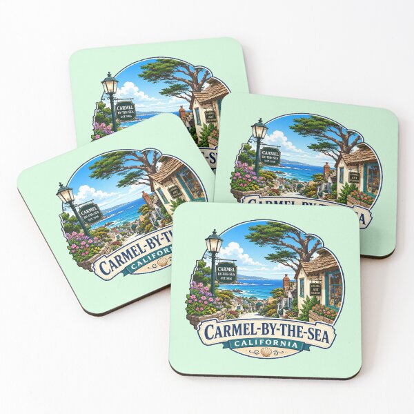 Item preview, Carmel-by-the-Sea, California - Ocean View Village designed and sold by Myra365Art.
