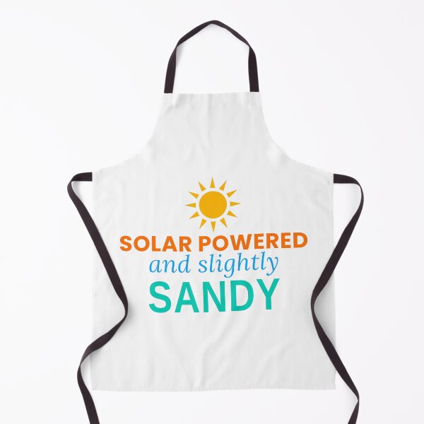 Item preview, Solar Powered And Slightly Sandy Funny Summer Beach Tee designed and sold by 7Four1 Designs.
