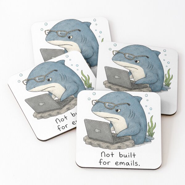 Item preview, Funny Shark Email designed and sold by KJ Juliet.