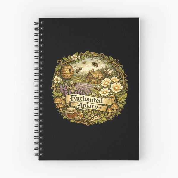 Item preview, Enchanted Apiary Sticker | Cottagecore Honey Bee Garden | Rustic Beehive | Woodland Wildflower Farm | Whimsical Nature Art designed and sold by MrDev.