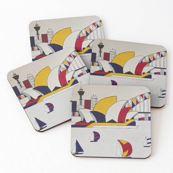 Item preview, Sydney Harbour-Mondrian Style designed and sold by Del creates.