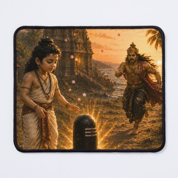 Item preview, Lord Ganesha and Ravana – The Sacred Atma Linga Series. The Divine Plan Fulfilled – The Sacred Atma Linga Touches the Earth designed and sold by Homyar.