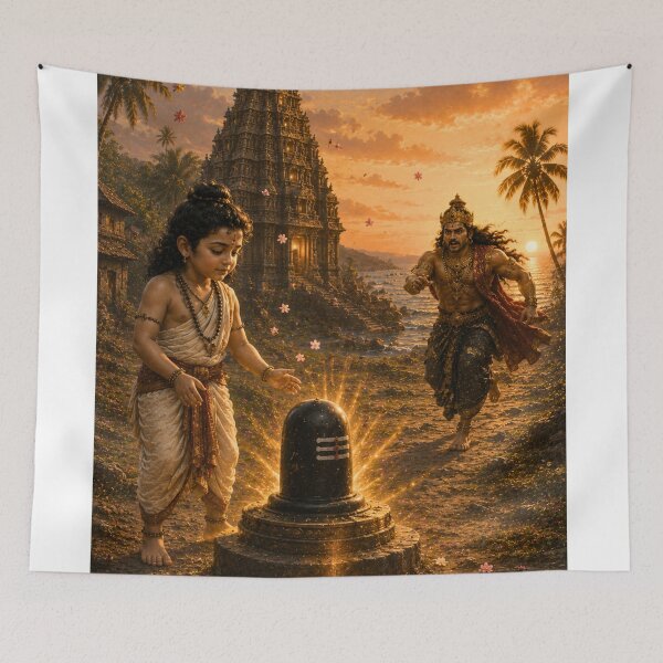 Item preview, Lord Ganesha and Ravana – The Sacred Atma Linga Series. The Divine Plan Fulfilled – The Sacred Atma Linga Touches the Earth designed and sold by Homyar.