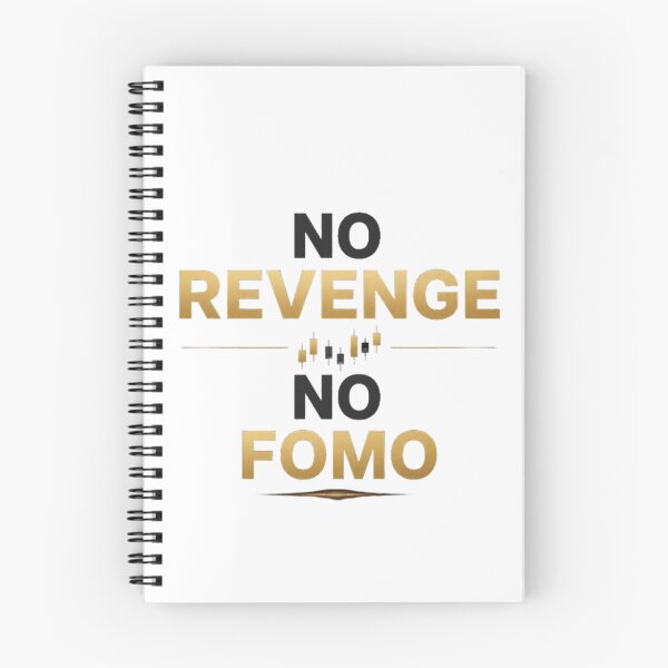 Item preview, No Revenge No FOMO Trading Psychology Typography Shirt designed and sold by PipForgeStudio .