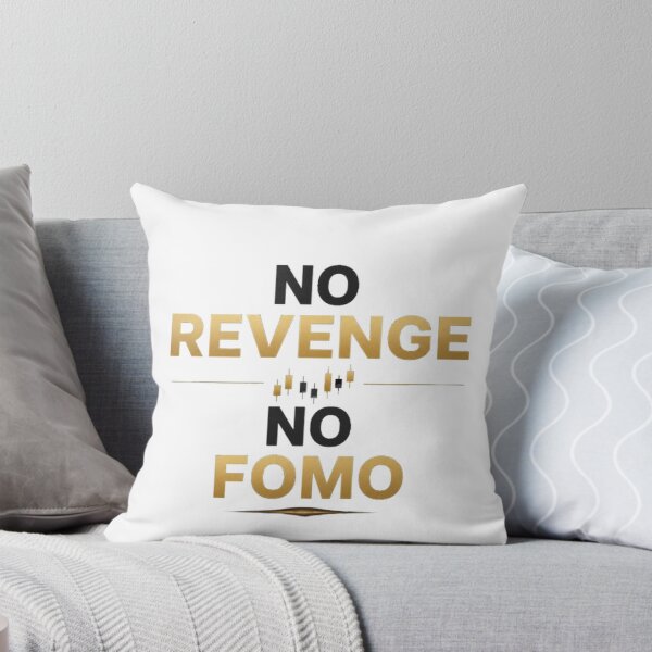 Item preview, No Revenge No FOMO Trading Psychology Typography Shirt designed and sold by PipForgeStudio .