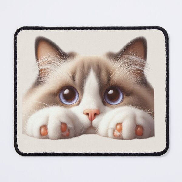 Item preview, Cute Peekaboo Ragdoll Cat With Blue Eyes designed and sold by CatandTea.