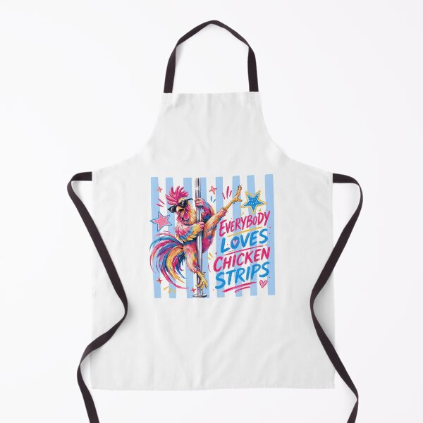 Item preview, Everybody Loves Chicken Strips Funny Pole Dancing Rooster Pop Art Illustration designed and sold by Snifferius.