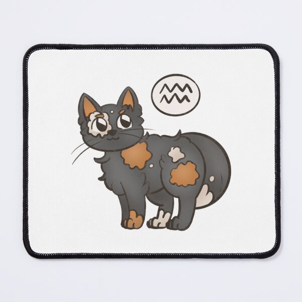Item preview, Aquarius Zodiac Cat Cute Horoscope Art designed and sold by syariesincart.